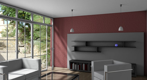 Cinema 4D-Kurs - Ergebnisse aus dem Cinema 4D-Kurs - Innenraum - Ergebnis aus dem Einf�hrungskurs Architekturvisualisierung mit Cinema 4D  