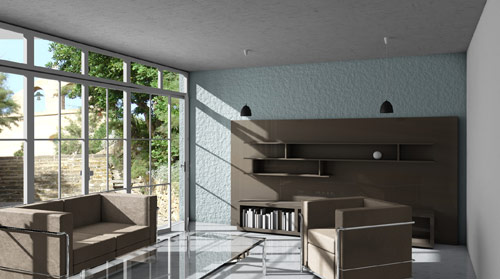 Cinema-Kurs - Ergebnisse aus dem Cinema 4D-Kurs - Innenraum - Ergebnis aus dem Einf�hrungskurs Architekturvisualisierung mit Cinema 4D  